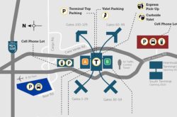 MCO Parking and Terminal Ma Map